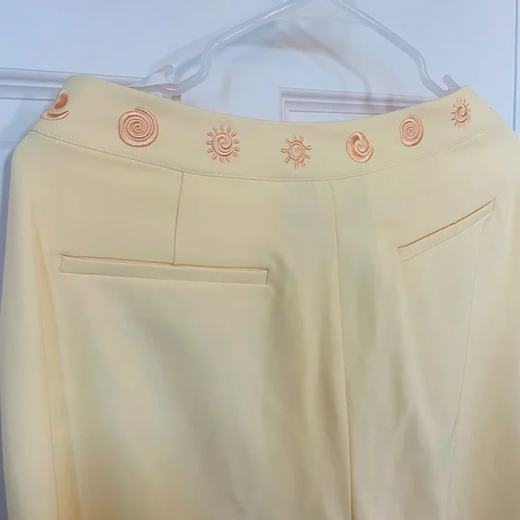 Yellow Lightweight Tailored Trousers - Picture 5 of 9